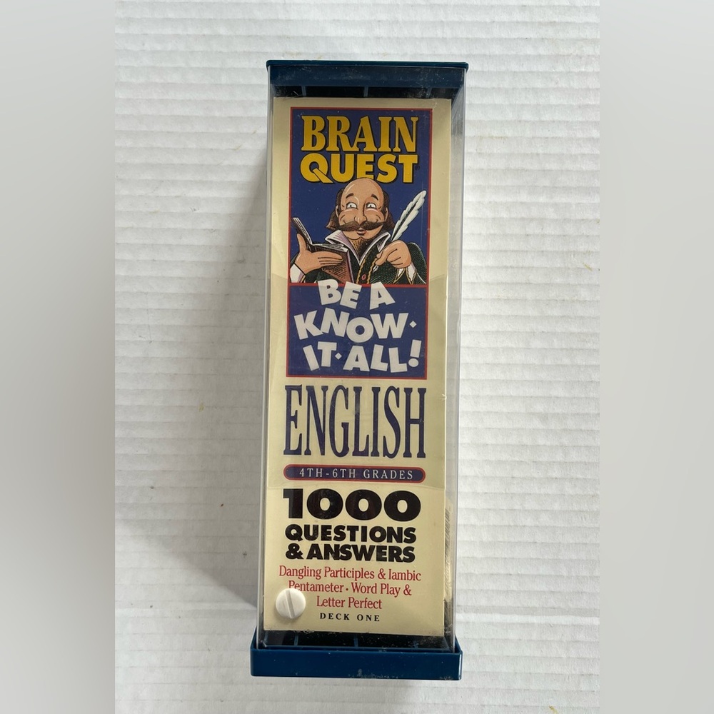 Brain Quest Be a Know-It-All, 4-6th Grade English Deck One